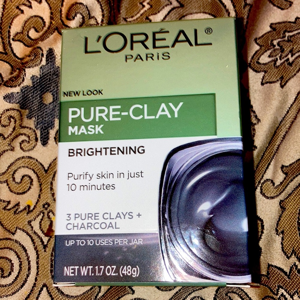 New L’Oréal Paris pure clay brightening mask!